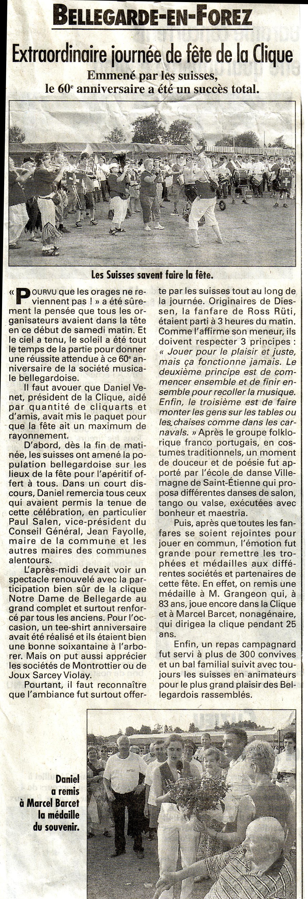 Zeitungsartikel-Belleguarde